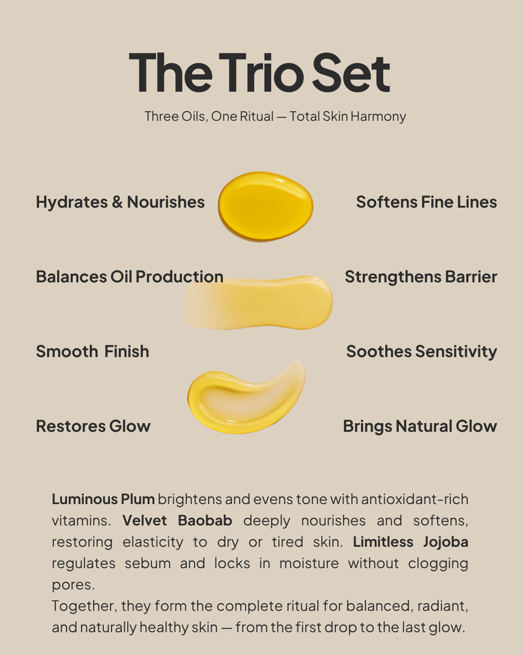 Trio Set | with Travel Bag